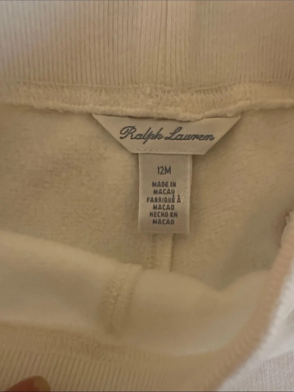 Ralph Lauren White Bear Graphic Sweatshirt & Pants Set